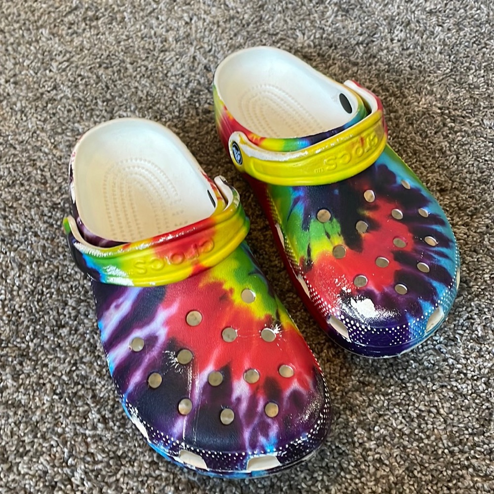 Rainbow Crocs